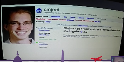 "Ảnh chụp màn hình của dự án CInject trên Google Code"